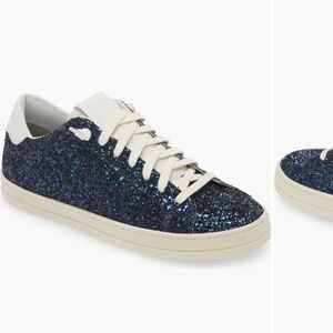 P448 Women's Navy Glitter Sneakers